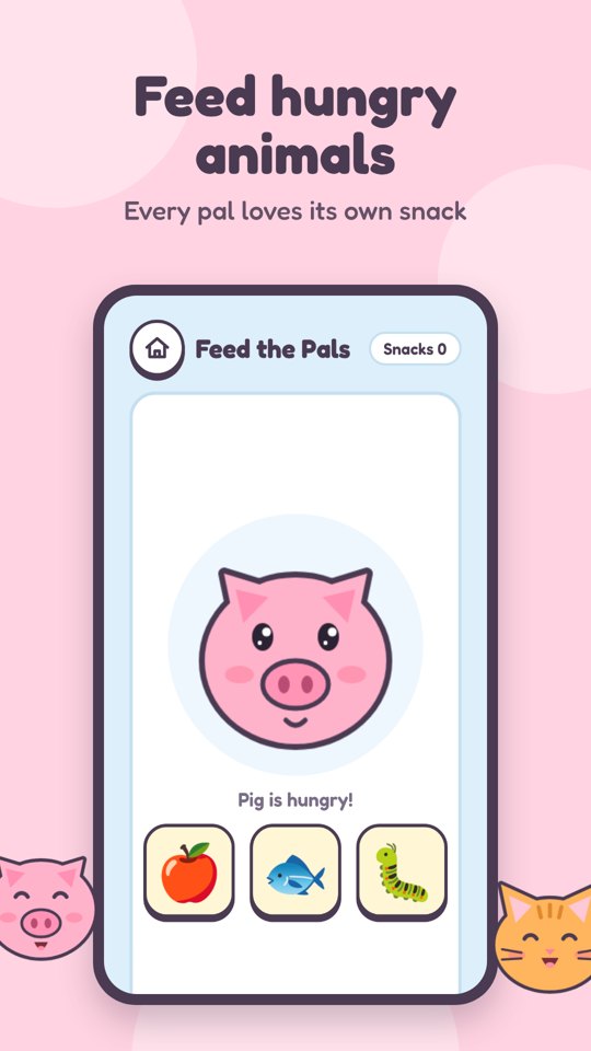 Feed the Pals: give a hungry pig its favourite snack